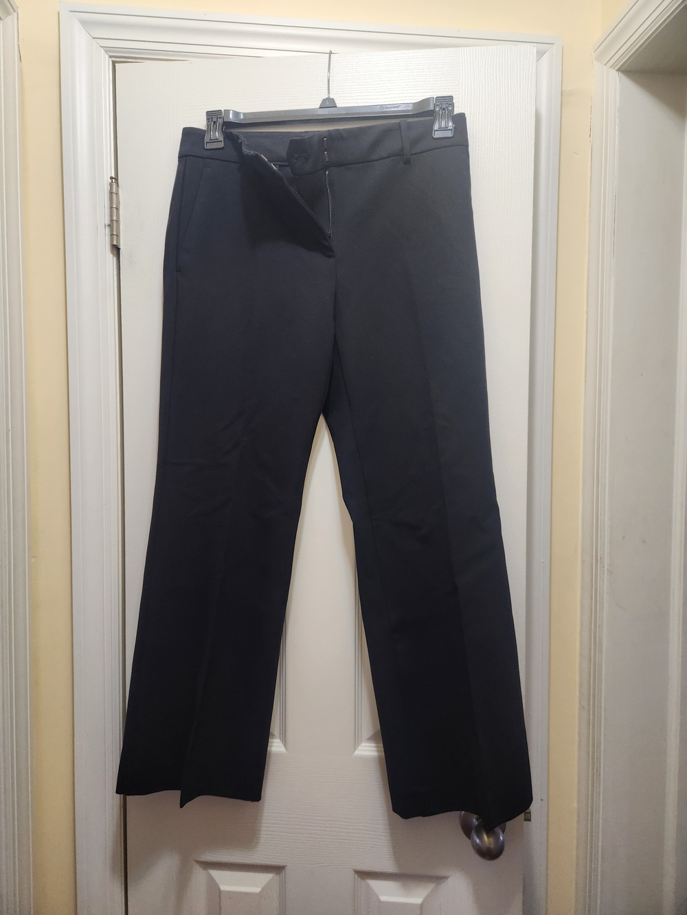 Ann Taylor The Jayne Curvy Black Mid-Rise Pants